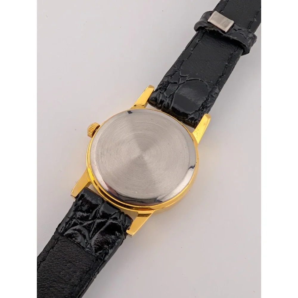 Vintage Encino Diamond Quartz Watch Women 23mm Case‎ Leather Band- New Battery